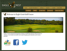 Tablet Screenshot of golfeaglecrest.com